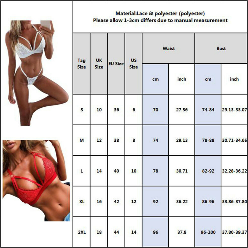 Women Sexy Push Up Bra Set Lingerie Underwear G-String Thong Knickers Nightwear