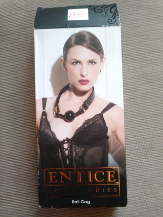  Entice black Ball Gag