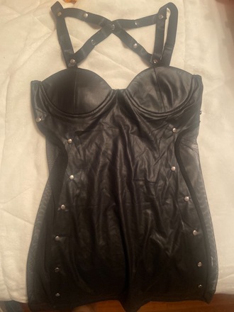  M/L Sexy Black dress