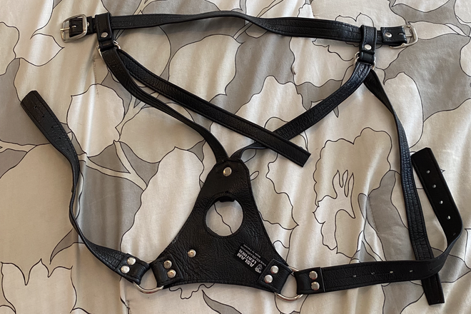  Dildo Harness- Aslan Leather, Jaguar?