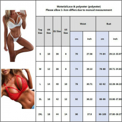 Women Sexy Push Up Bra Set Lingerie Underwear G-String Thong Knickers Nightwear