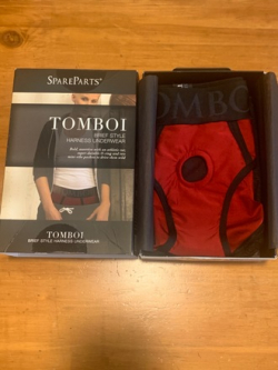  NEW - SpareParts Tomboi Brief Style Harness Underwear - Strap-on